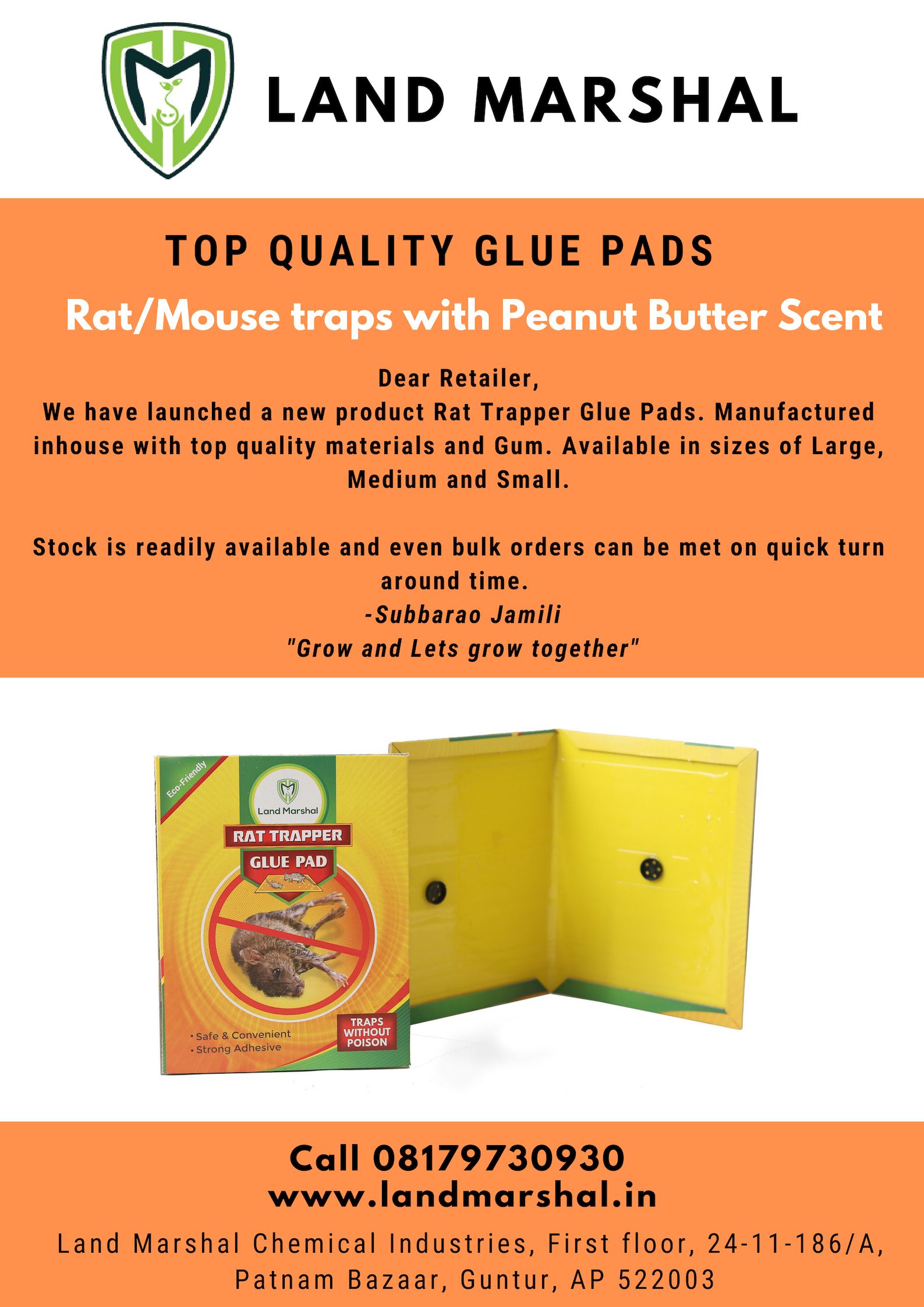 Rat Traps Best Quality from Land Marshal